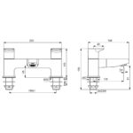 Ideal Standard Ceraplan Bath Filler Tap Silk Black