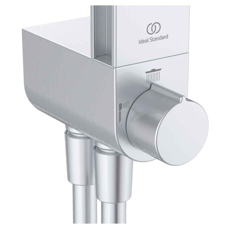 Ideal Standard Ceraflow Alu+ Shower Diverter System Silver