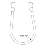 Ideal Standard Idealrain Idealflex 1.75m Shower Hose Chrome