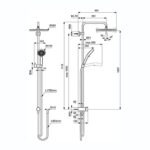 Ideal Standard Ceratwist T25N Diverter Shower System Kit BE229