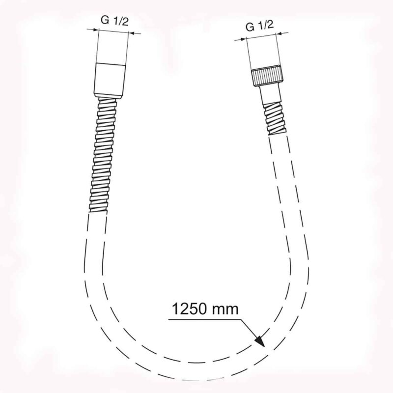 Ideal Standard Idealrain Metalflex 1.25m Shower Hose