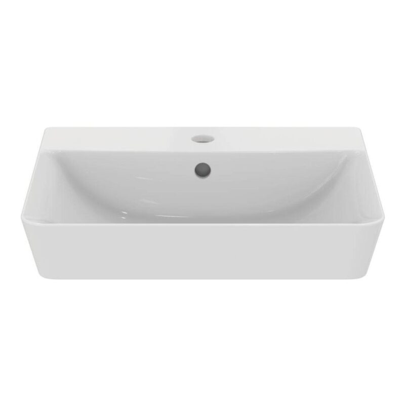 Ideal Standard Connect Air Cube 50cm Semi Countertop Basin 1 Taphole