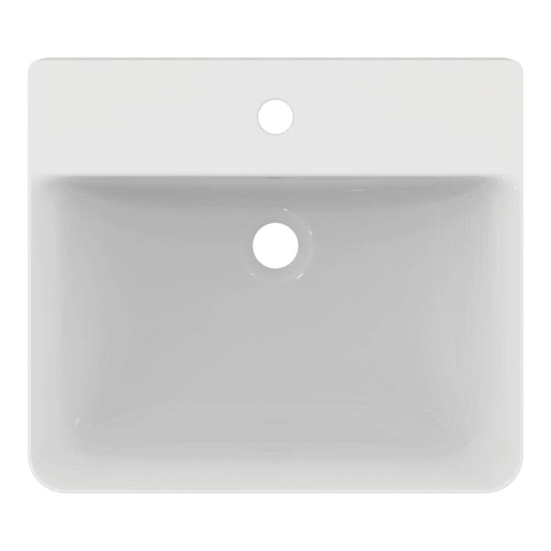 Ideal Standard Connect Air Cube 50cm Semi Countertop Basin 1 Taphole