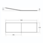 Ideal Standard Concept 170cm Spacemaker Bath Front Panel