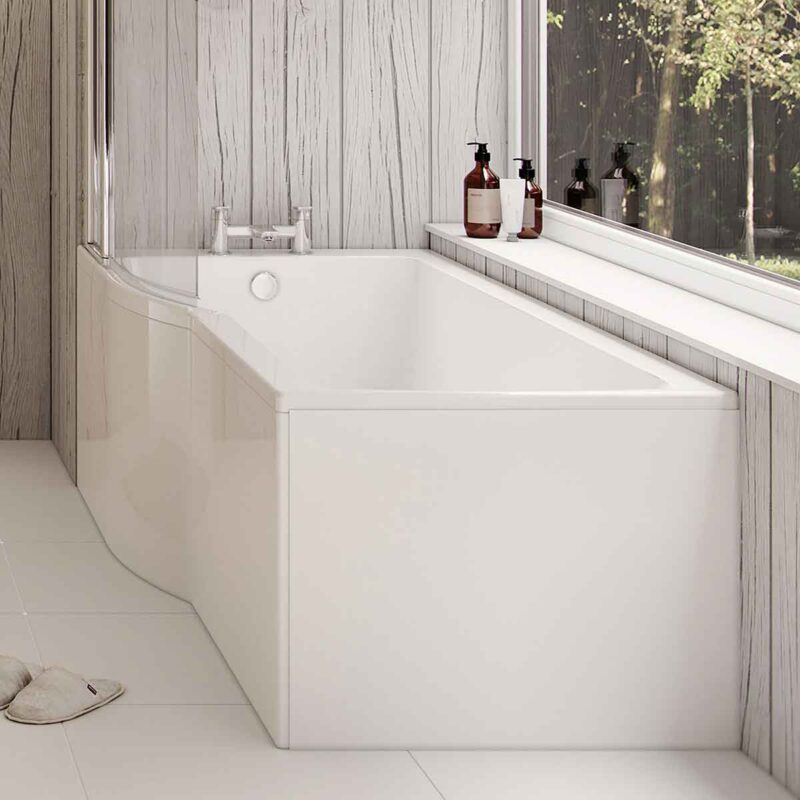 Ideal Standard Connect Air 170x80cm Idealform Shower Bath, No Taphole, Left