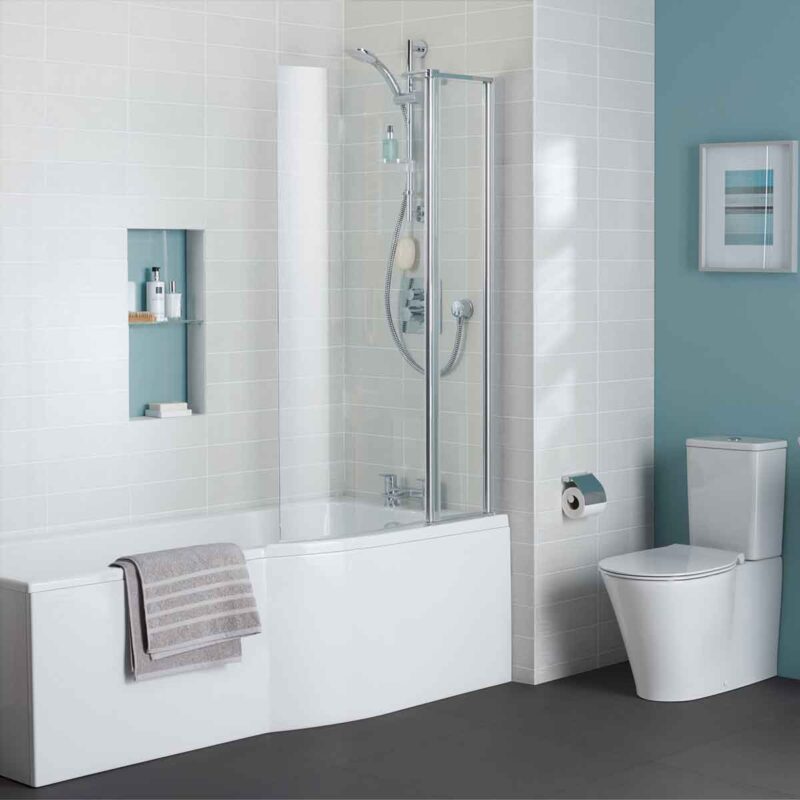 Ideal Standard Connect Air 170x80cm Idealform Shower Bath, No Taphole, Right