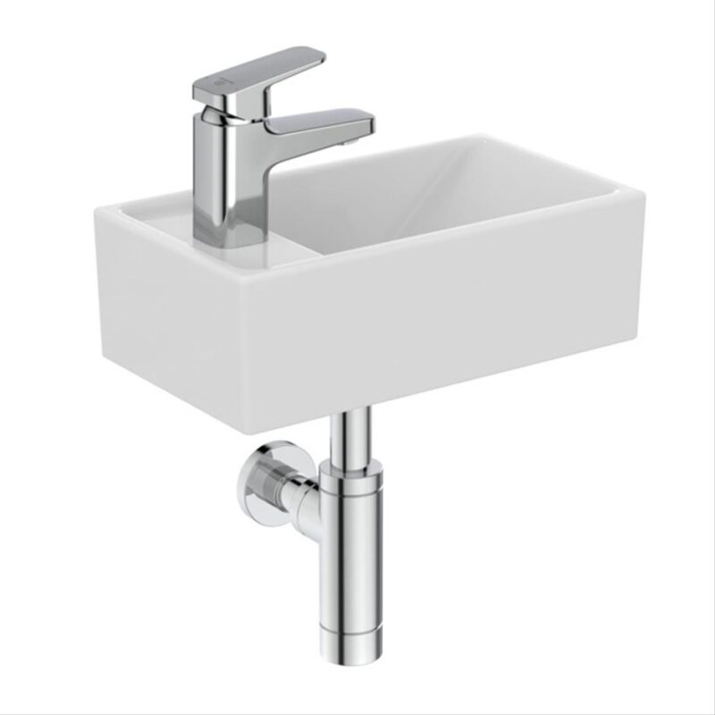 Ideal Standard i.life S 37cm Guest Basin 1 Taphole Left E2113