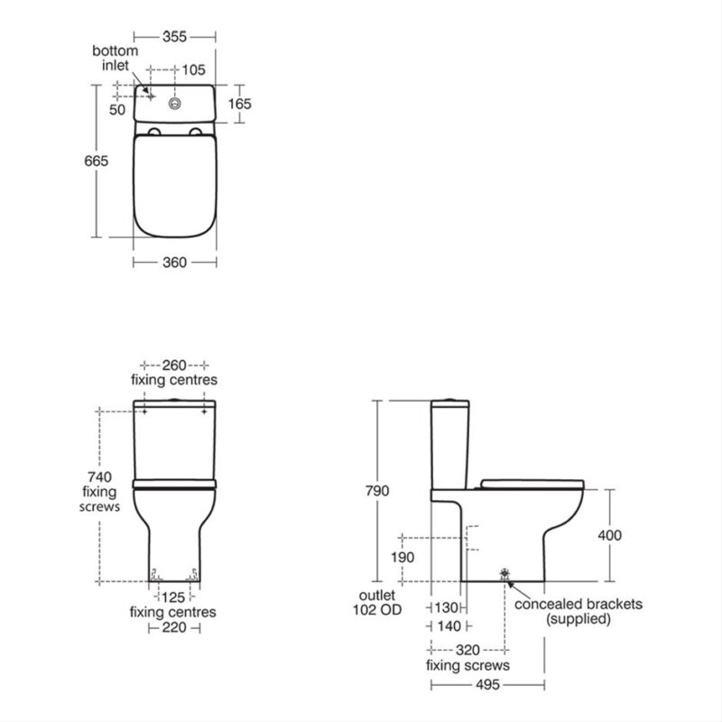 Ideal Standard i.Life A & B Close Coupled 4/2.6 Litre Cistern