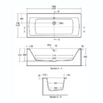 Ideal Standard Tempo Arc 170x75cm Double Ended Bath E2566