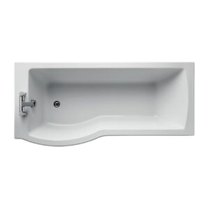 Ideal Standard Tempo Arc 170x80cm Shower Bath Left Hand with Front & End Panel