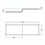 Ideal Standard Tempo Cube Shower Bath Front Panel E2596