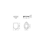 Ideal Standard Jasper Morrison Toilet Seat & Cover Slow Close