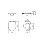 Ideal Standard Alto Toilet Seat & Cover E7590