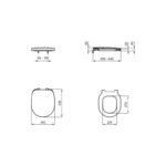 Ideal Standard Concept Toilet Seat & Cover Slow Close E7917