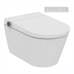 Ideal Standard i.Life E Wall Hung Rimless Shower Toilet Bowl & Soft Close Seat