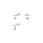 Ideal Standard Concept Single Robe Hook N1380