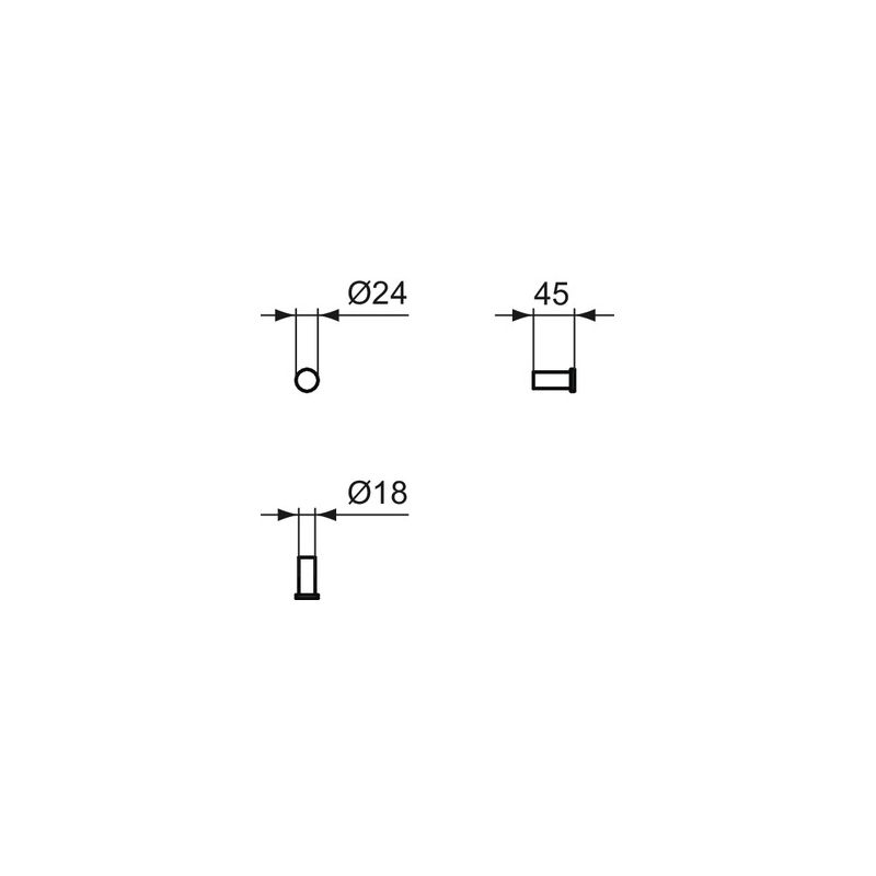 Ideal Standard Concept Single Robe Hook N1380
