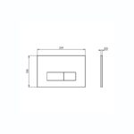Ideal Standard Oleas Pneumatic Dual Flushplate R0119 Black