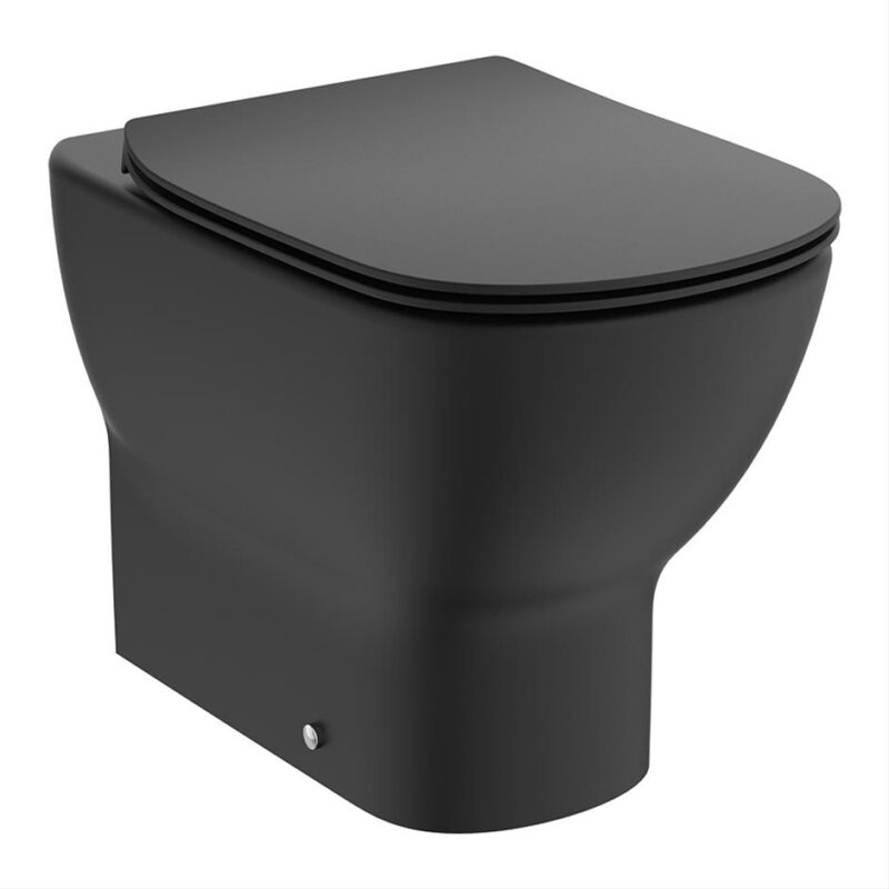 Ideal Standard Tesi Back To Wall Toilet Bowl Silk Black