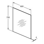Ideal Standard 60cm Bathroom Mirror T3366