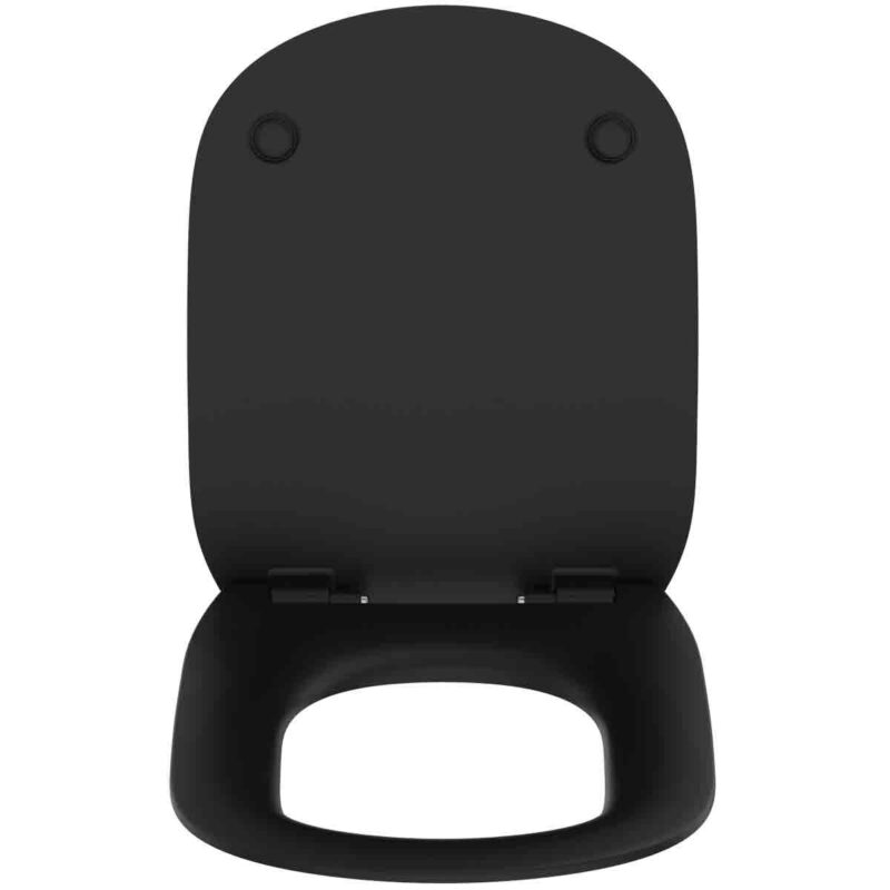 Ideal Standard Tesi Slow Close Slim Toilet Seat & Cover Silk Black