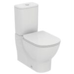 Ideal Standard Tesi Close Coupled Back-to-Wall Toilet with Slow Close Seat