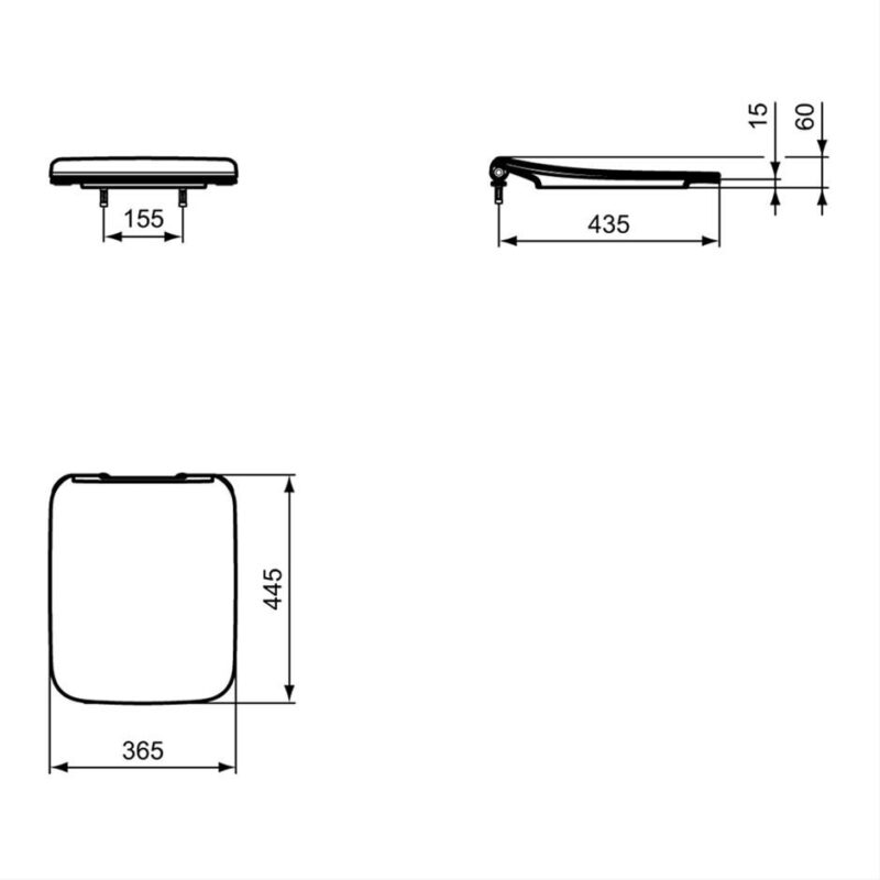 Ideal Standard Strada II Slim Slow Close Toilet Seat & Cover