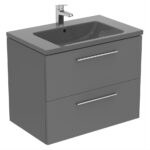 Ideal Standard i.Life B 81cm Gloss Grey 1 Tap Hole Vanity Basin