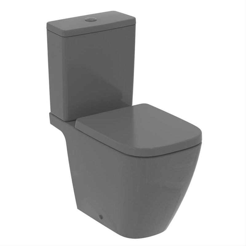 Ideal Standard i.Life B Close Coupled Gloss Grey RimLS+ Toilet Bowl