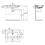 Ideal Standard i.Life A 84cm 1 Tap Hole Vanity Basin