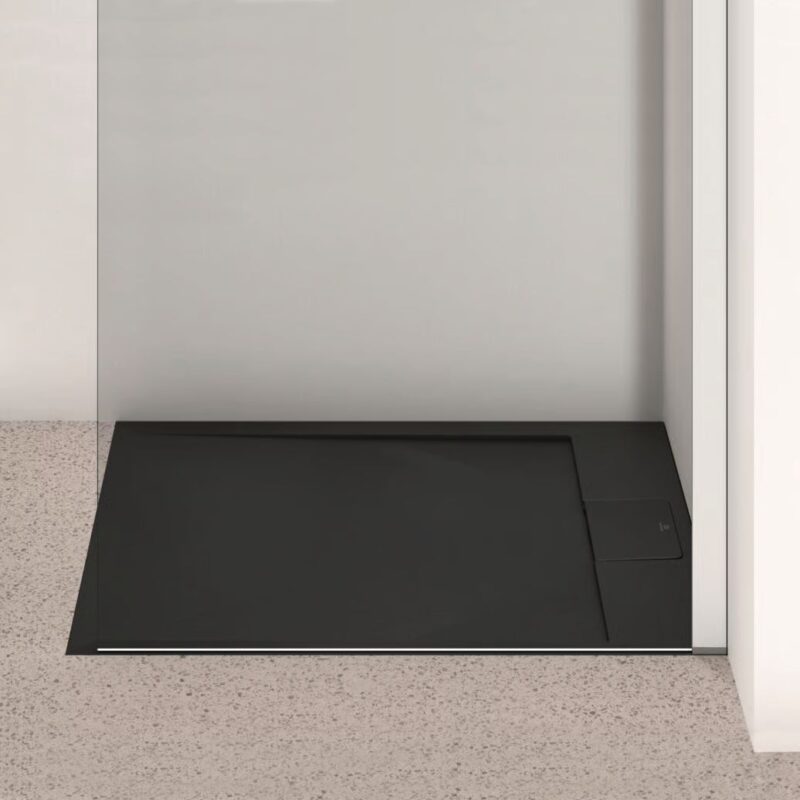 Ideal Standard i.life Ultra Flat S 900x700mm Shower Tray T5237 Black