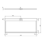 Ideal Standard i.life Ultra Flat S 2000x900mm Shower Tray T5243 White
