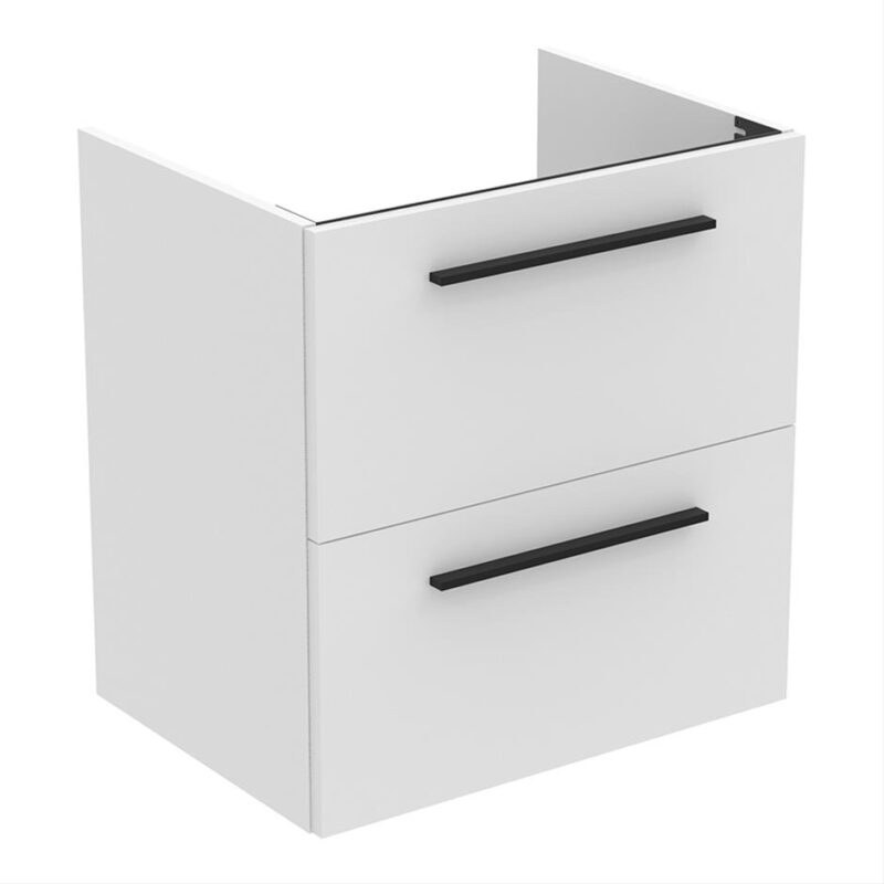 Ideal Standard i.Life A 60cm 2 Drawer Matt White Wall Vanity Unit Ideal Standard i.Life A 60cm 2 Drawer Matt White Wall Vanity Unit