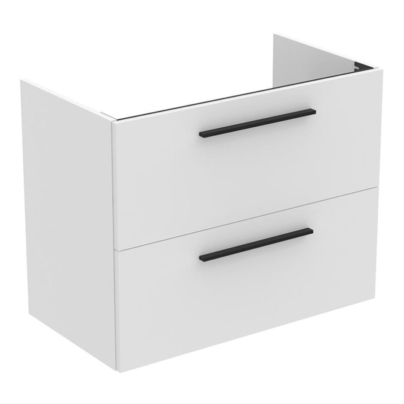 Ideal Standard i.Life A 80cm 2 Drawer Matt White Wall Vanity Unit Ideal Standard i.Life A 80cm 2 Drawer Matt White Wall Vanity Unit
