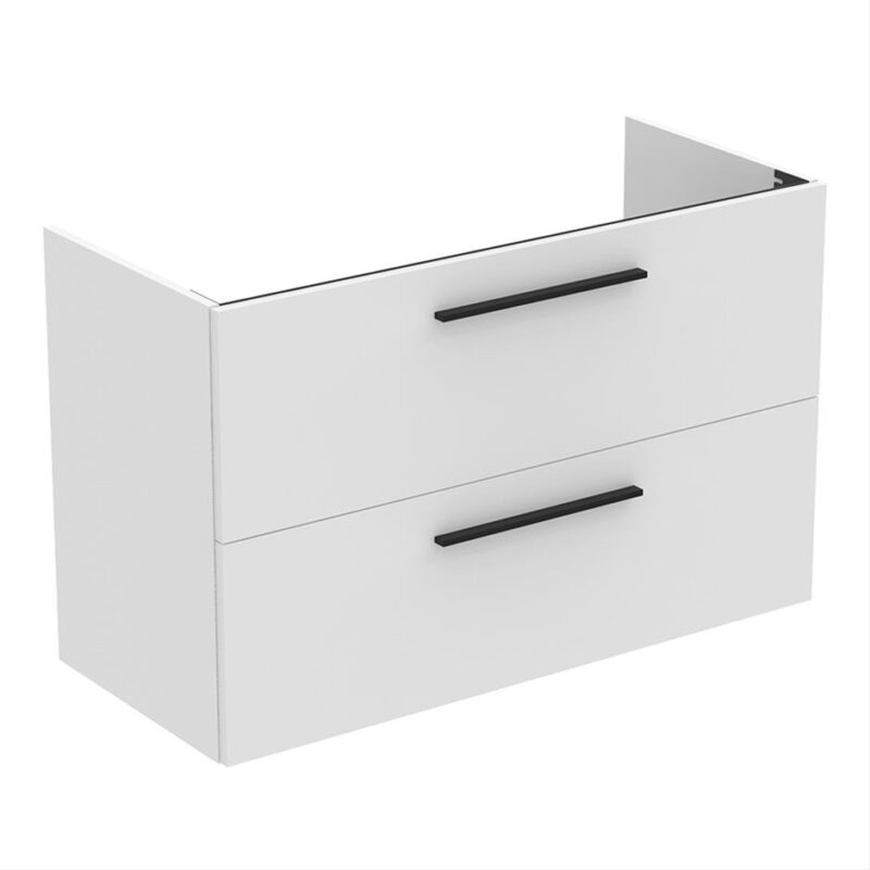 Ideal Standard i.Life A 100cm 2 Drawer Wall Vanity Unit Matt White Ideal Standard i.Life A 100cm 2 Drawer Wall Vanity Unit Matt White