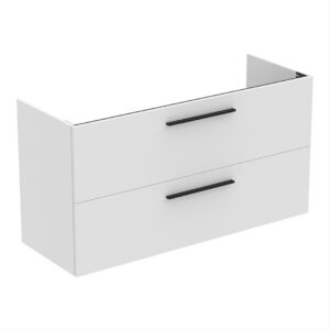 Ideal Standard i.Life A 120cm 2 Drawer Wall Vanity Unit Matt White