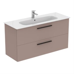 Ideal Standard i.Life A 120cm 2 Drawer Griege Matt Wall Vanity Unit & Basin