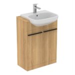 Ideal Standard i.Life A 60cm 2 Door Semi-Countertop Basin Unit Natural Oak