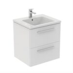 Ideal Standard i.Life B 60cm 2 Drawer Wall Basin Unit Matt White