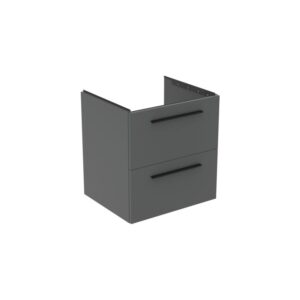 Ideal Standard i.Life B 60cm 2 Drawer Wall Basin Unit Matt Grey
