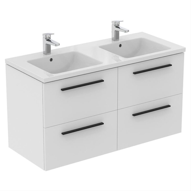 Ideal Standard i.Life B 120cm 4 Drawer Wall Basin Unit Matt White