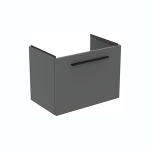 Ideal Standard i.life S 60cm Compact Wall Vanity Unit, 1 Drawer, Matt Quartz