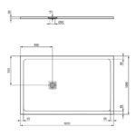 Ideal Standard Ultra Flat S+ 1600x1000mm Shower Tray Pure White