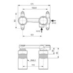 Ideal Standard Horizontal Built-In Basin Mixer Kit A1313