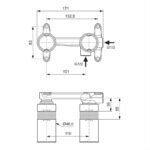 Ideal Standard Horizontal Built-In Basin Mixer Kit A1313