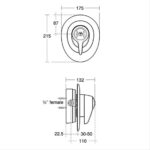 Ideal Standard CTV EL Thermostatic Built-In Shower Pack A5784