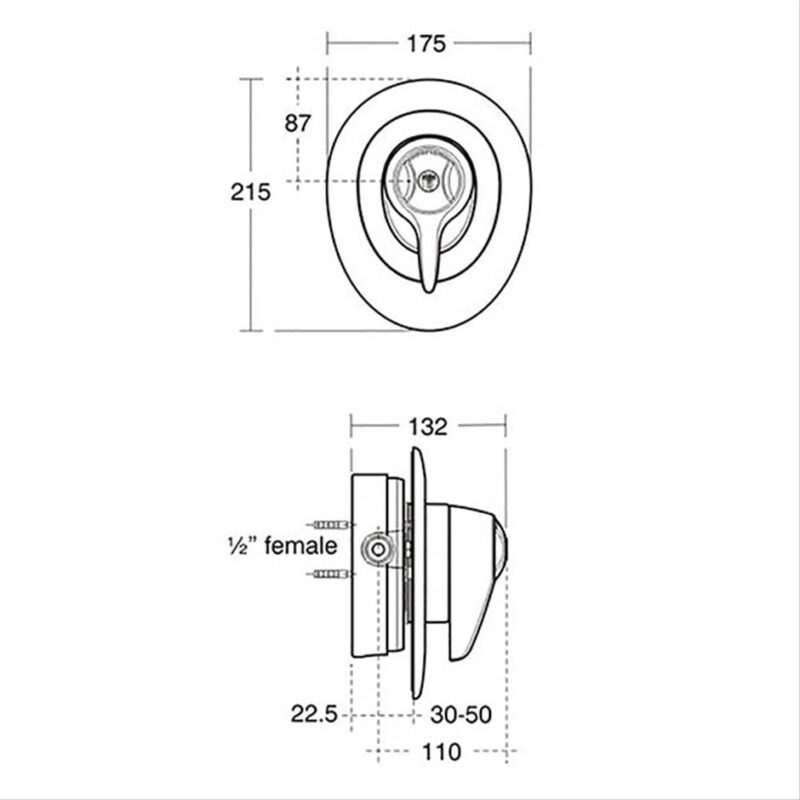 Ideal Standard CTV EL Thermostatic Built-In Shower Pack A5784