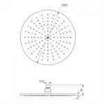 Ideal Standard Round 300mm Fixed Rainshower Head A5803