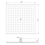 Ideal Standard Idealrain 40cm Square Fixed Shower Head A5806