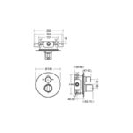 Ideal Standard Concept Easybox Slim Bath Shower Mixer Round